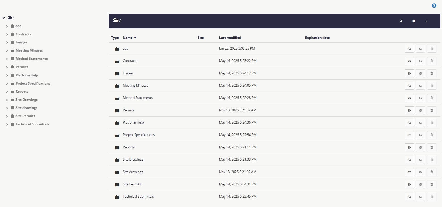 Tyrrell Analytics Documents application